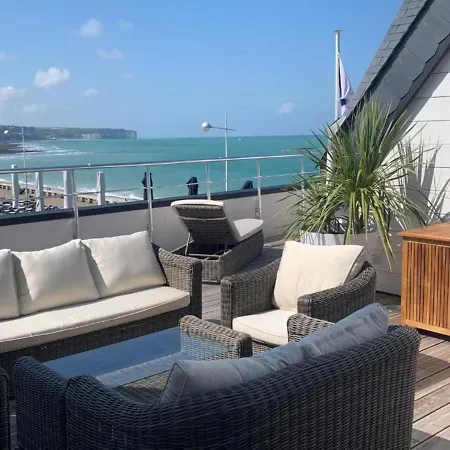 Le Poseidon, Gite Exceptionnel Face A La Mer Avec Spa, Terrasse, 4 Chambres Un Vrai Coup De Coeur Fécamp Zimmer foto